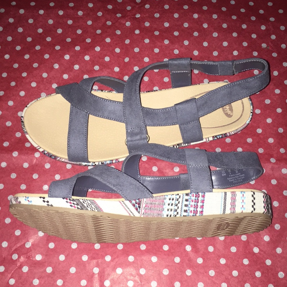 Dr Scholls blue sandal size 8 new without box.